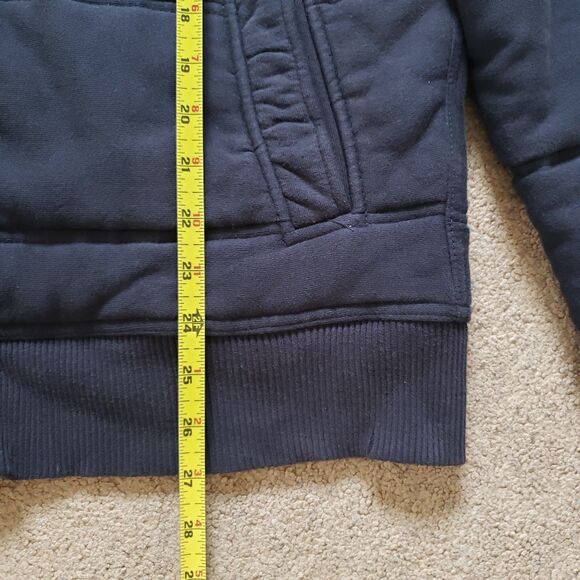 VTG Y2K Aeropostale Heavy Insulated Size Large Mens Blue Embroidered Hoodie - Picture 7 of 8